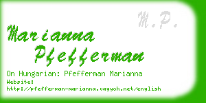 marianna pfefferman business card